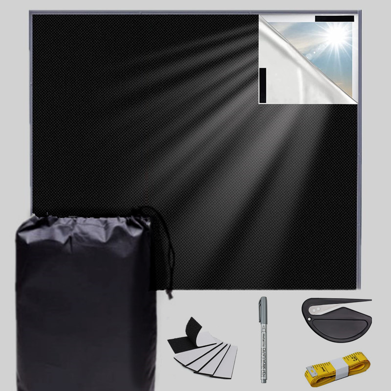 Занавеска из оксфордской ткани 420D с полной защитой, портативная, солнцезащитная, можно обрезать