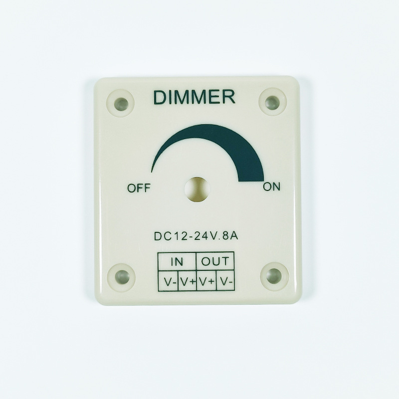 High-Power Single-channel Panel Dimmer Plastic Shell led Light Manual Rotary Control Box JS-P012j-1