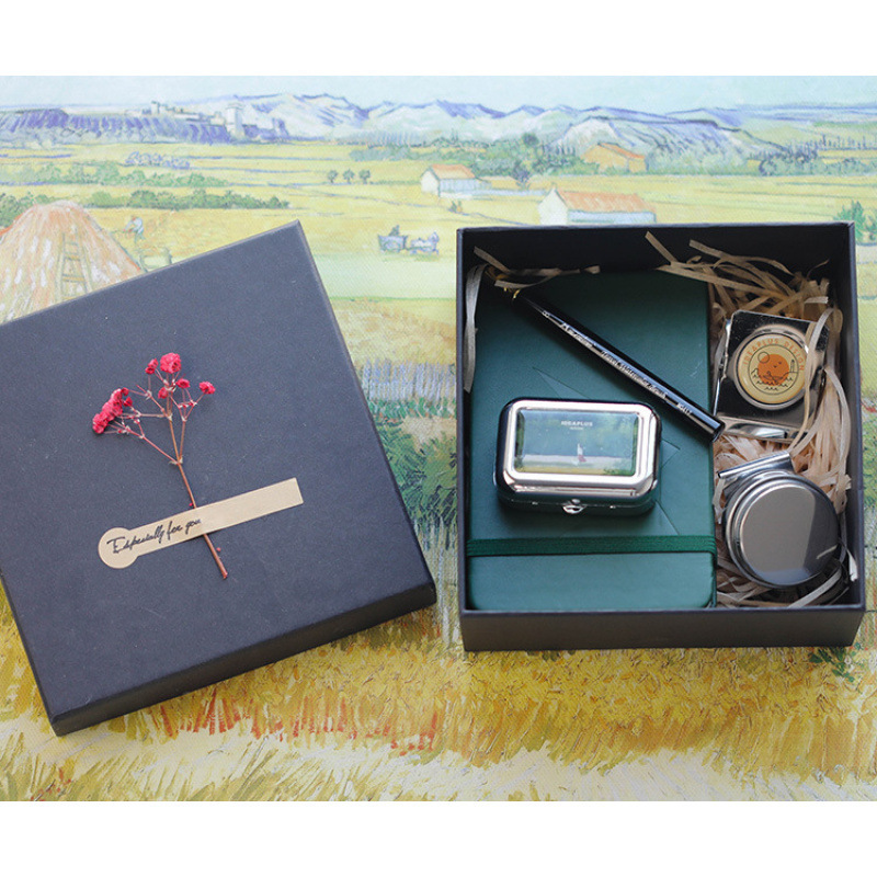 Mini Travel Solid Watercolor Paint Set Small Shimink Paint Portable Packaging Box for Sketching and Painting