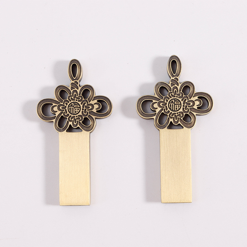 Chinese-Style USB Flash Drive Shell Processing, Personalized Zinc Alloy Hardware, Neutral L0G0 Metal Product Customization Manufacturer