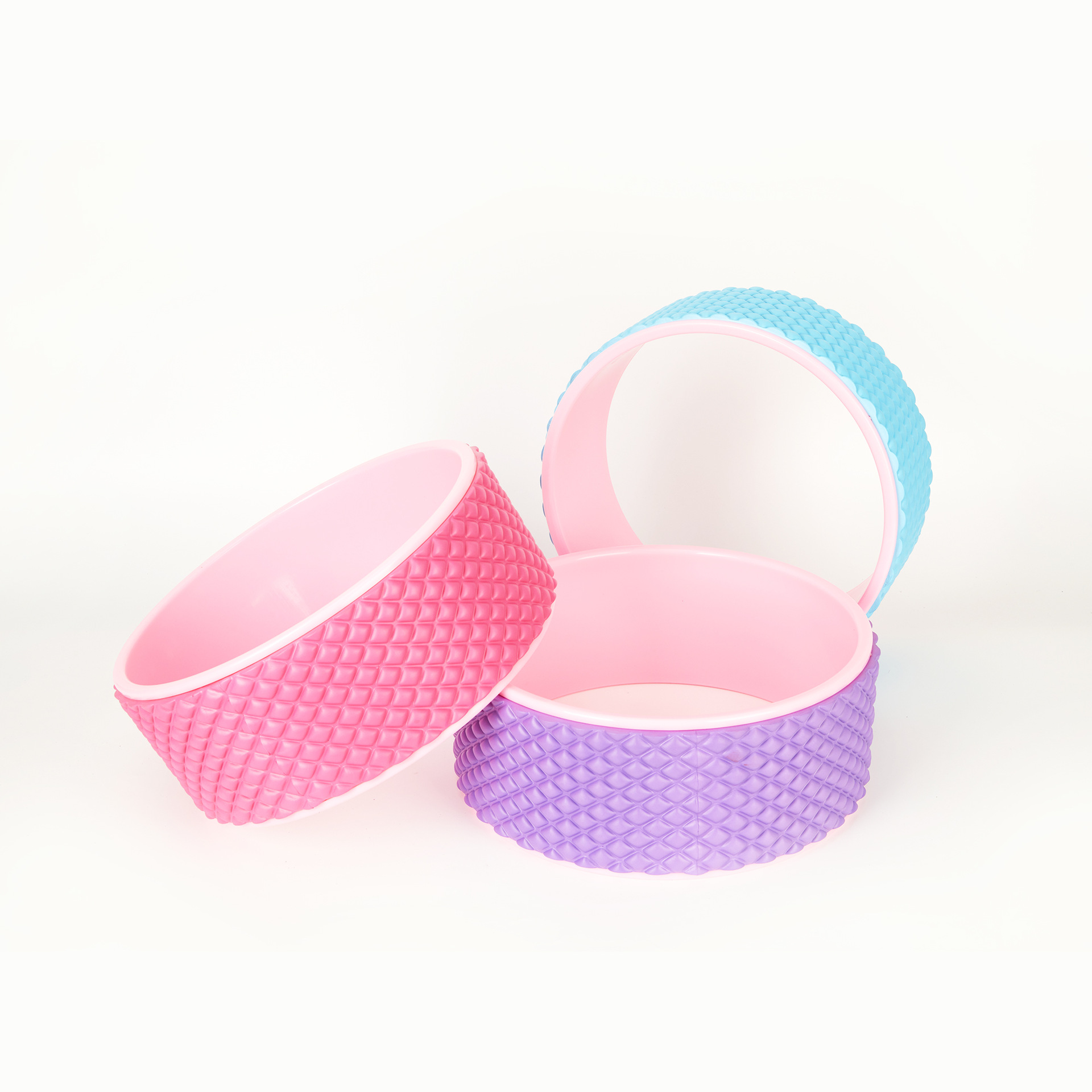 Улучшенное йога-кольцо 3D массажное колесо для спины с изогнутой формой, открытое спинное дхарма-кольцо, вспомогательный ролик для начинающих пилатеса