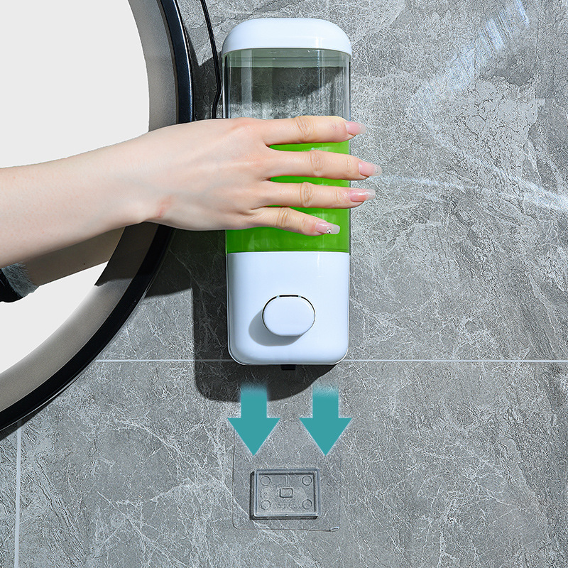 Hotel Press soap dispenser punch-free wall-mounted seamless fixed shampoo bath lotion soap dispenser wholesale