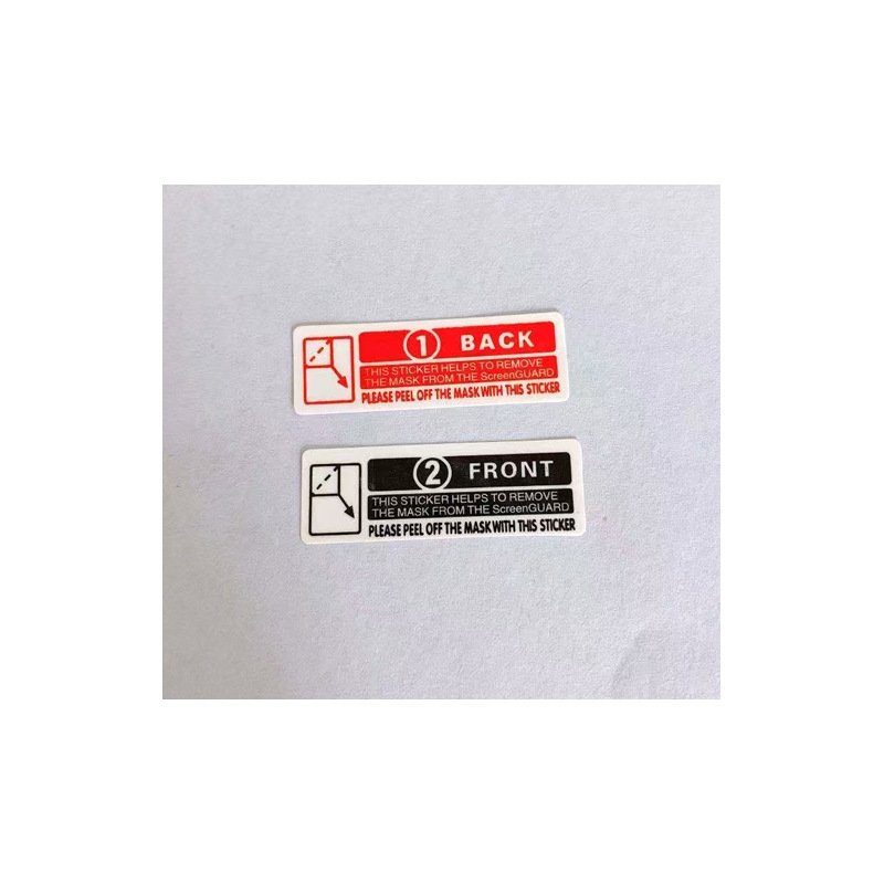 Mobile Phone Screen Protector Label, Synthetic Paper Spacer, Self-Adhesive, Easy to Peel Off, Tempered Film Protection, Peel-Off Label, Clean