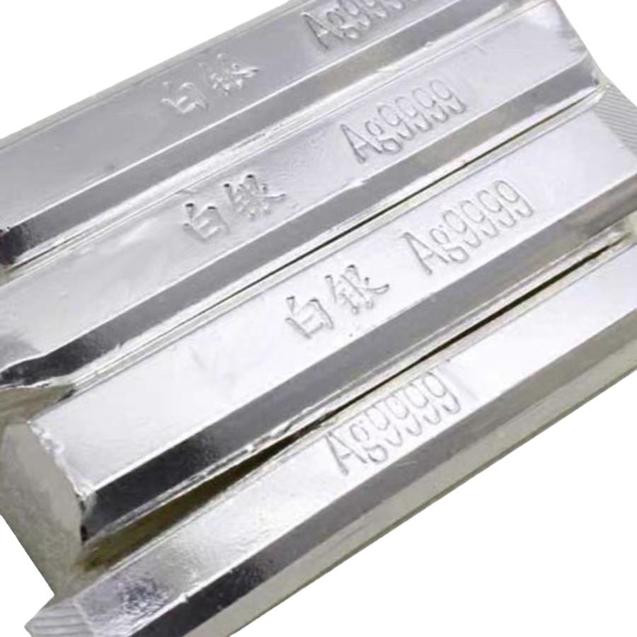 9999 Silver Material Sterling Silver Silver Bar Wholesale Investment Silver Bar Appreciation Collection Silver Silver Jewelry DIY Original Silver Material