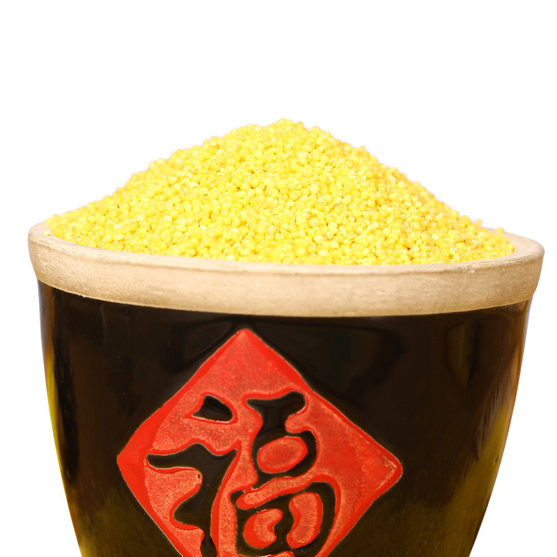 [Wholesale Yellow Millet] Seasonal Boutique New Millet Farm Moon Millet Congee Bait Feed Millet 25kg