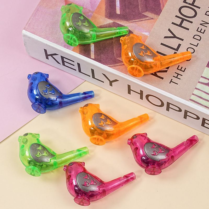 Children's toys transparent bird whistle blowing birdsong children's mouth muscle pronunciation training bird call coax baby gift