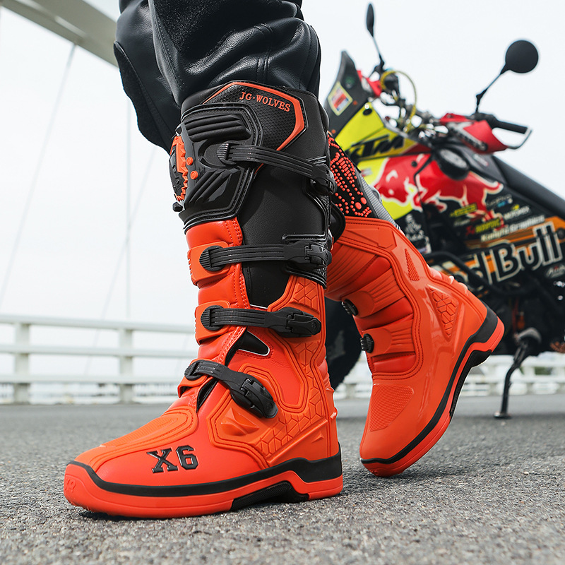 Внедорожные раллийные высокие мотоциклетные обувь, мотоциклетные обувь, ботинки для мужчин и женщин, мотоциклетные ботинки, гоночные обувь, высокие обертывающие