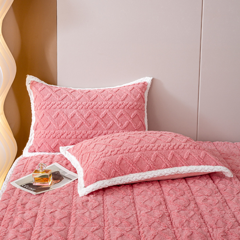 New Milk Velvet Mattress Mattress Machine Washable Winter Coral Velvet Non-slip Mattress Taffeta Thickeneded Blanket Bed