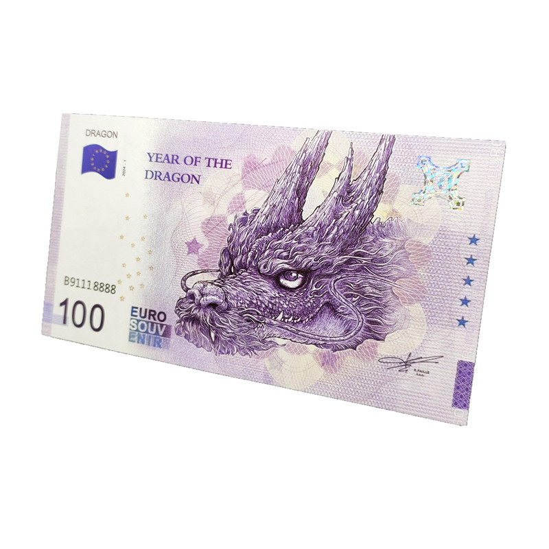 Commemorative Banknotes, Kuaishou Live Broadcast Supply, Fluorescent Handicrafts, Cultural and Creative Gifts, Dragon and Phoenix Coupons, Export Live Broadcast with Goods