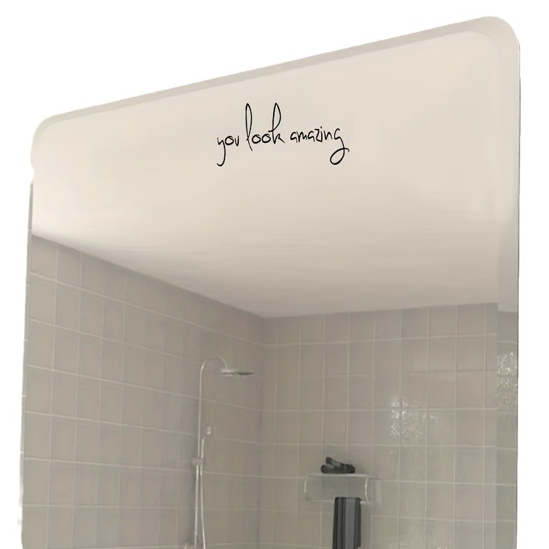 Cross-border Amazon explosions Mirror stickers you look amazing waterproof and oil-proof 2 sheets/set of vinyl film