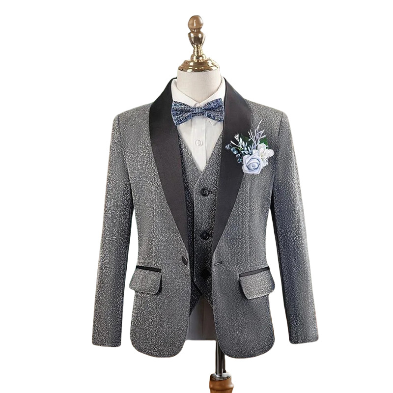 Children's Suit Set for Boys, Suitable for Parties, Stage Performances, Emcee, Flower Boy, Piano Performance, and Formal Attire for Boys