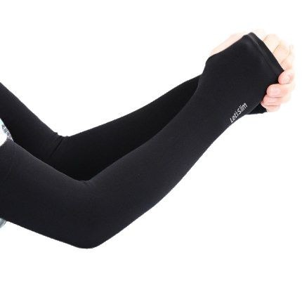 Summer sunscreen ice silk sleeve ice sleeve manufacturers wholesale in stock sunscreen breathable sleeve finger anti-off silk ice sleeve