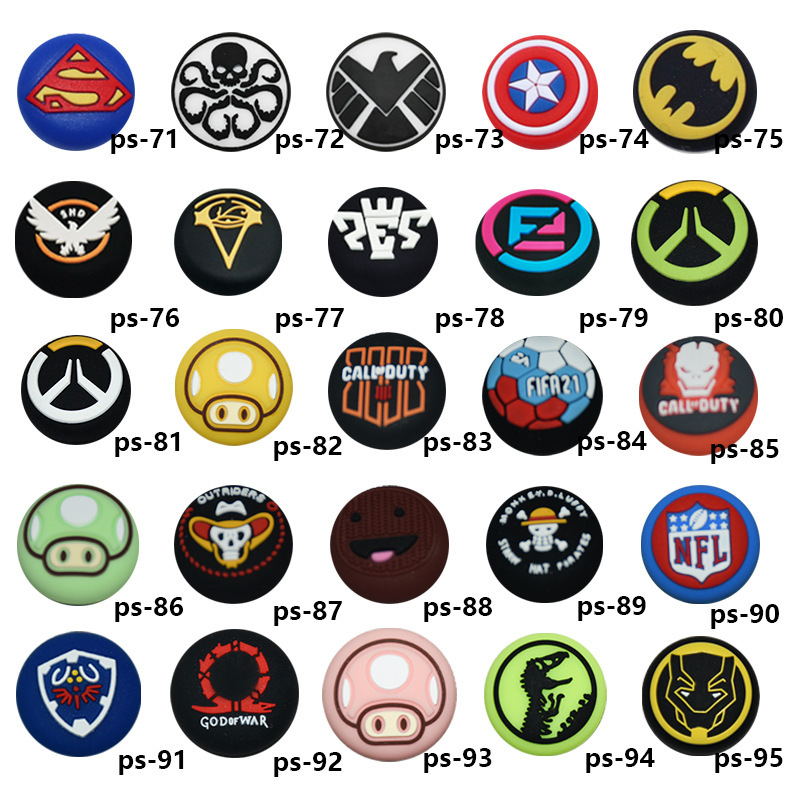 Suitable for Ps5Ps4 Handle Rocker Cap Game Handle Rocker Cover Button Protection Cap Xbox Mushroom Head Silicone Cap