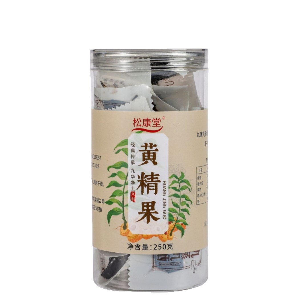 Individually Packaged Polygonatum Odoratum, Nine Times Steamed and Sun-Dried, Soft and Glutinous, Ready-To-Eat, No Additives, Refined Polygonatum Odoratum