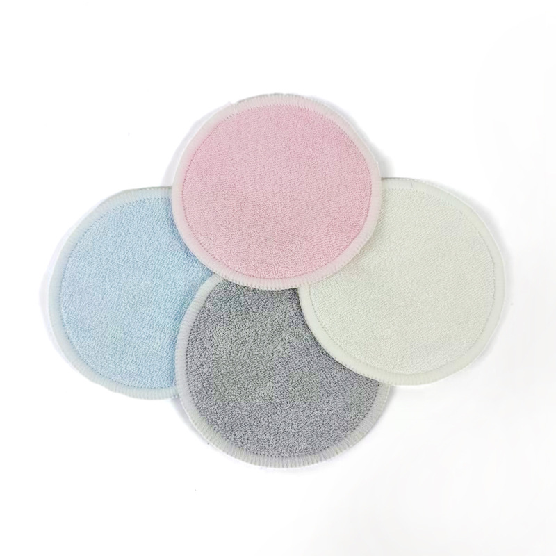 in stock Reusable Bamboo Fiber Makeup Remover Mat Washable Powder Puff Face Cleaning Makeup Remover Mat Makeup Remover Cotton Wholesale