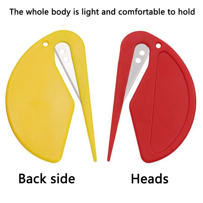 Plastic Mini Letter Opener, Envelope Opener, Paper Cutting Utility Knife, Rope Cutting Knife, Box Opener, Pet Knotting Knife