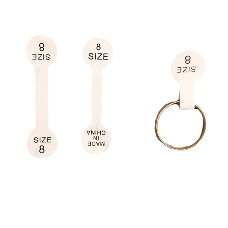 Digital number sticker bar code label ring jewelry number label Kraft paper adhesive sticker