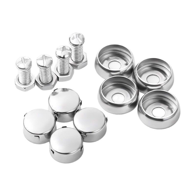 New Traffic Regulations License Plate Fixing Nut License Plate Frame Anti-Theft Buckle License Plate Screw License Plate Buckle Universal Nut Parts