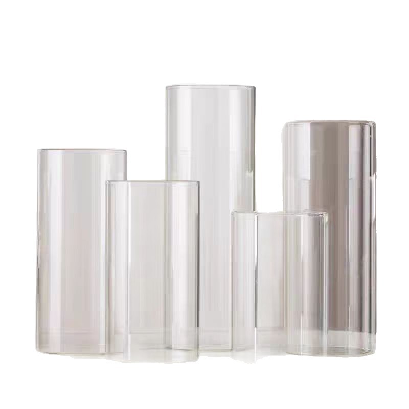 High Borosilicate Candle Lampshade Aromatherapy Hand-Made Glass Cover Christmas Home Dust Cover Ornaments Transparent Candle Cup