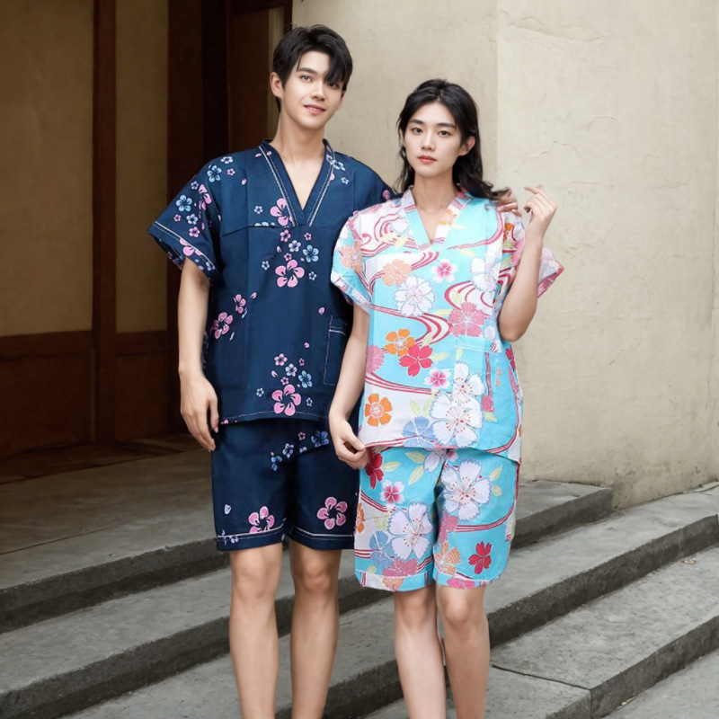 New Disposable Bath Clothes suit Sweat Clothes Women's Spa Beauty Moxibustion Clothes Men's Massage Clothes Foot Therapy Massage Clothes