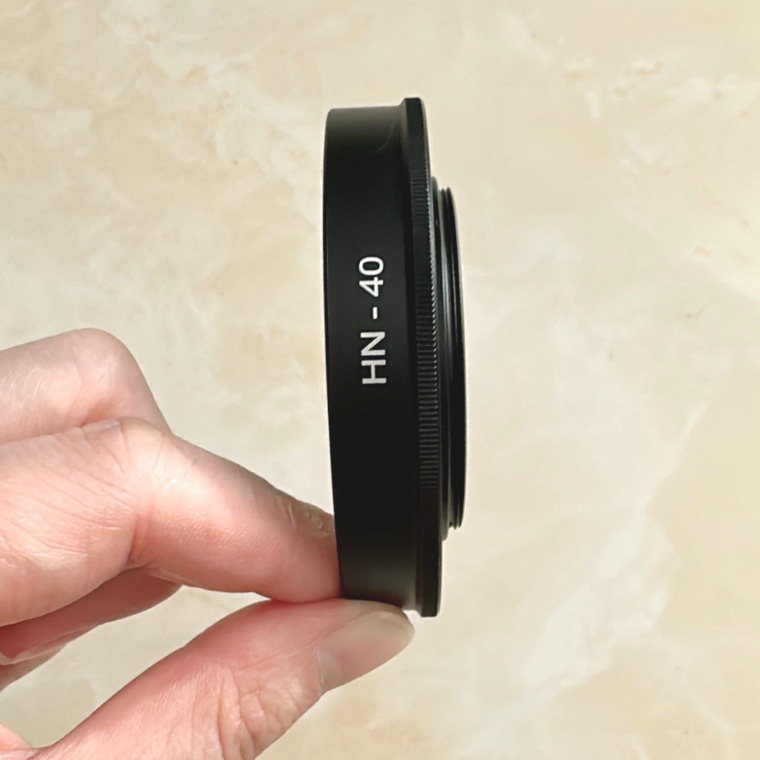 HN-40 Lens Hood Suitable for Nikon Mirrorless Camera Z50 Z30 Zfc Lens Z 16-50mm Aluminum Alloy Hood