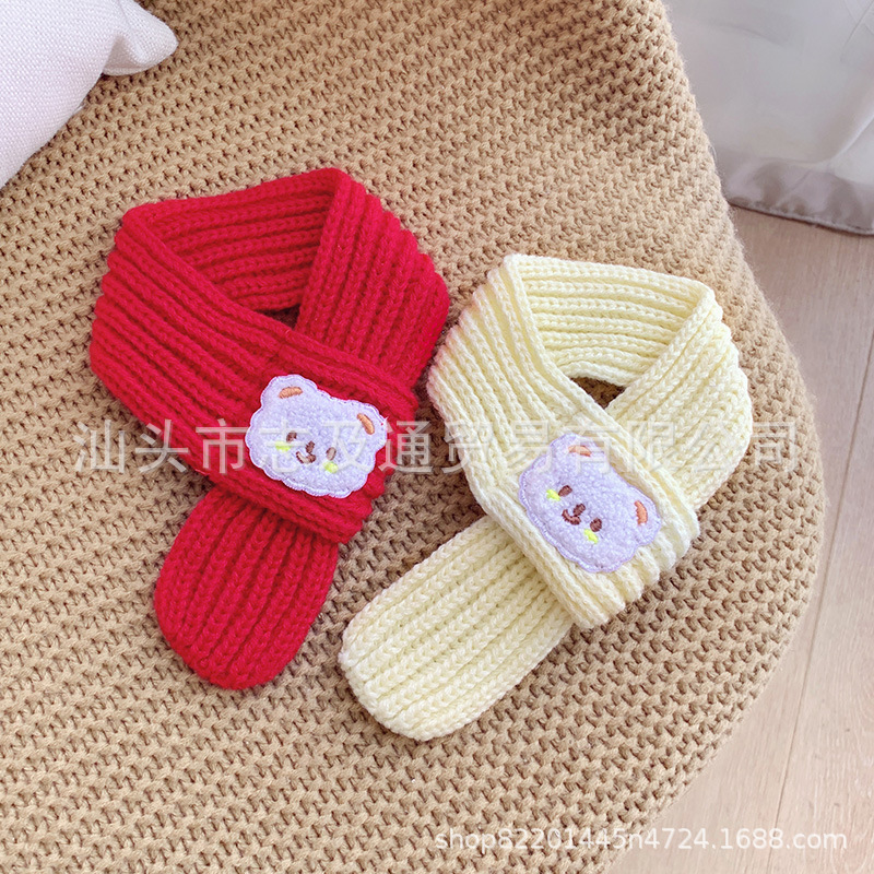 in stock Link New Year Cat Scarf Pet Puppy Wool Scarf Festive Fashion Christmas Winter Jewelry