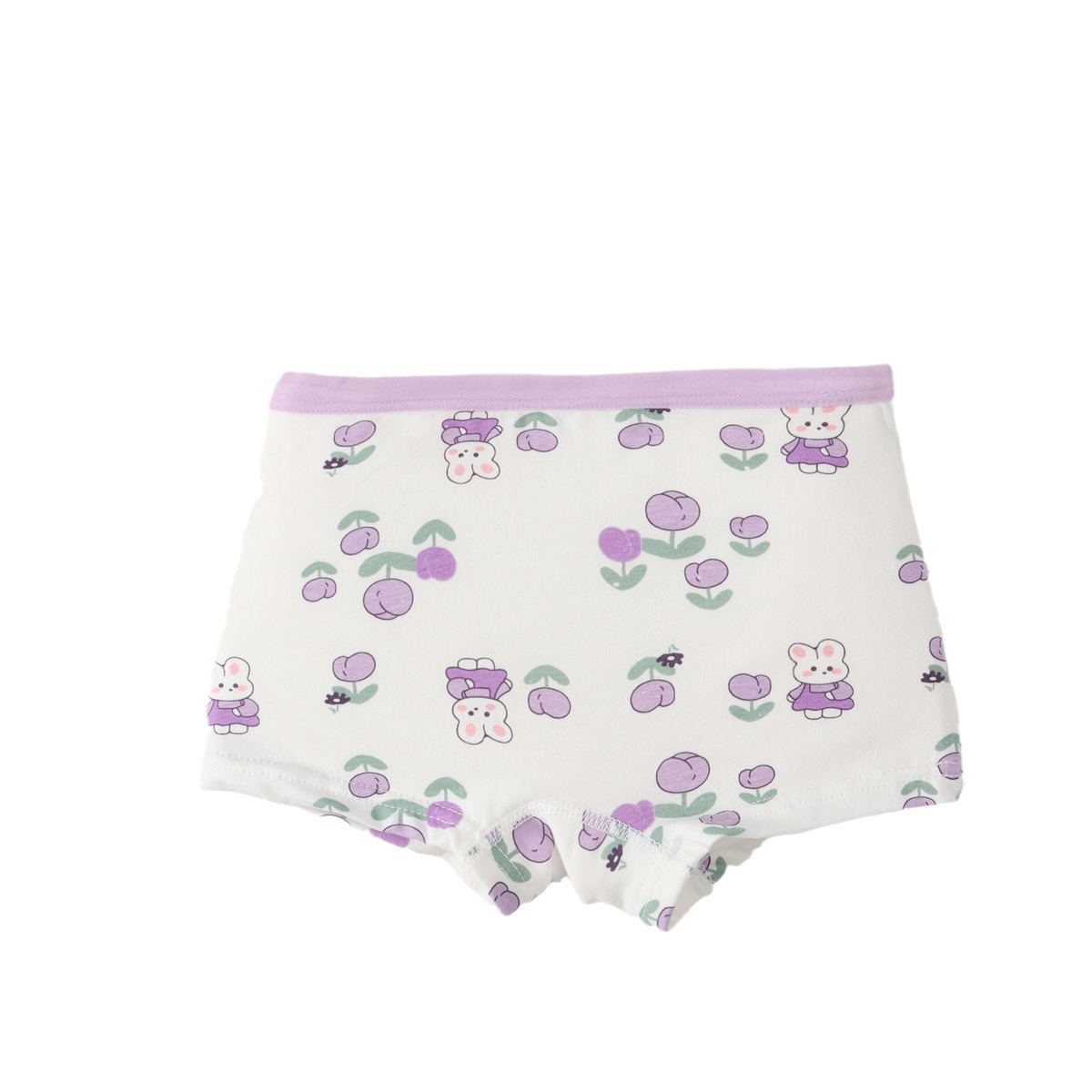 New Children's Pure Cotton Underwear Girls' Underwear Baby's Boxer Cotton Breathable Small Middle and Large Children Girls' Boxer Pants