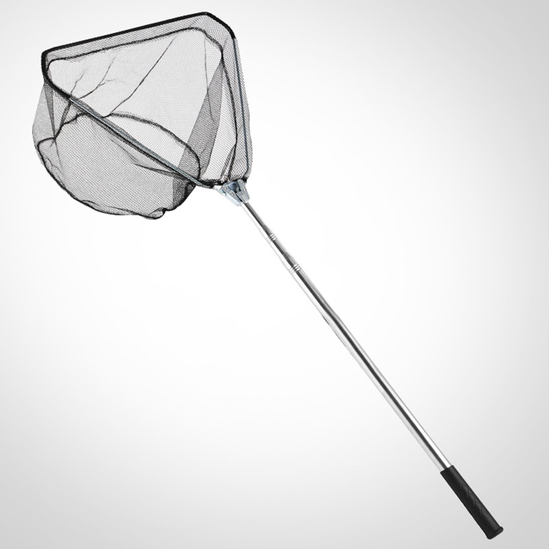 Складная рыболовная сеть из нержавеющей стали, телескопическая рыболовная сеть, рыболовная сеть, телескопическая складная рыболовная сеть, оптовая продажа рыболовного снаряжения