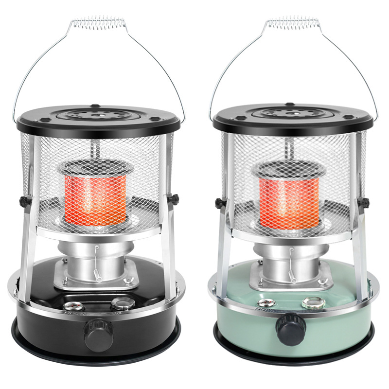 Adjustable lifting of glass chimney kerosene stove outdoor camping kerosene stove household indoor diesel kerosene heater