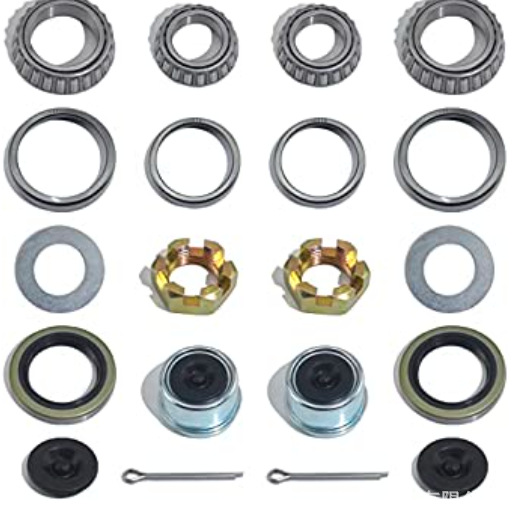 2 Sets 3500 lb Boat Trailer Axle Bearing Kits