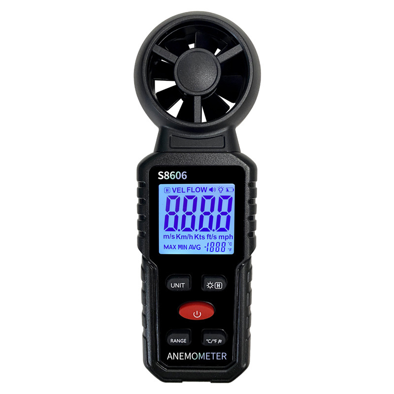 S8606 high precision anemometer wind test wind speed measuring instrument Chinese and English cross-border foreign trade
