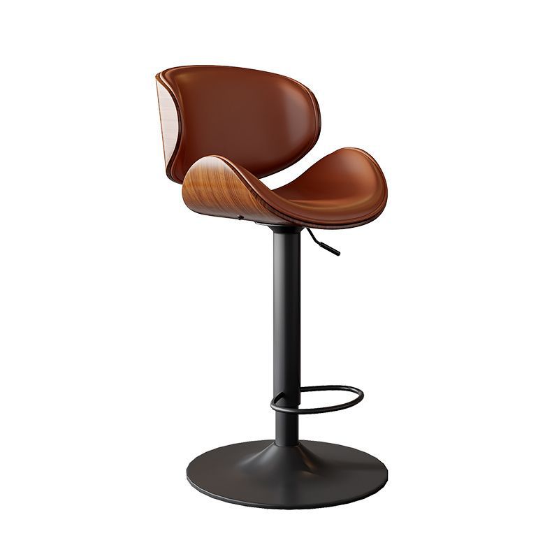 Bar Stool with Adjustable Height and Swivel, Modern Minimalist Design with Backrest, Suitable for Home, Front Desk, and Bar, Stylish High Stool from Factory