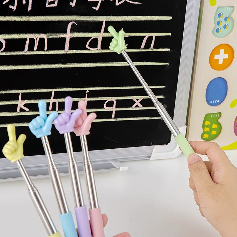 New Retractable Pointer Teacher's Special Finger Reading Stick Children's Reading Reading Finger Stick Teaching aids Little Finger Class