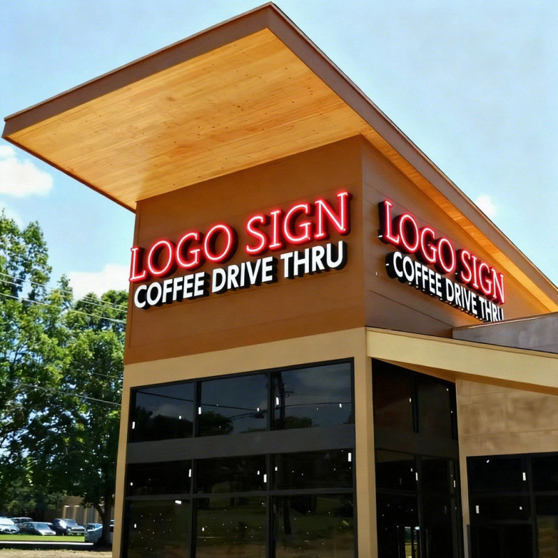 Светящийся Персонаж Производства Бренд Цепочка Рекламный Знак Двери Светодиодная Нержавеющая Сталь Мини Безрамочный Боковой Светящийся Персонаж