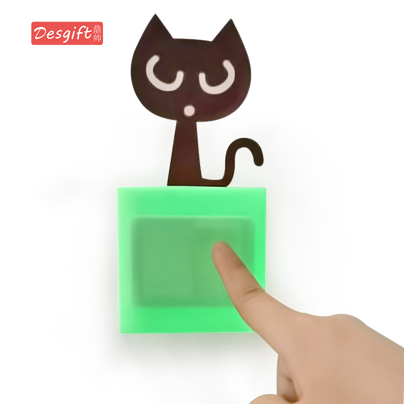 Silicone switch sticker luminous paste-Free Socket protective cover waterproof switch cover creative wall sticker household luminous transparent