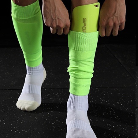 Professional training outdoor football leg guards fixed socks high elastic silk breathable mesh perspiration bottomless socks plate protection