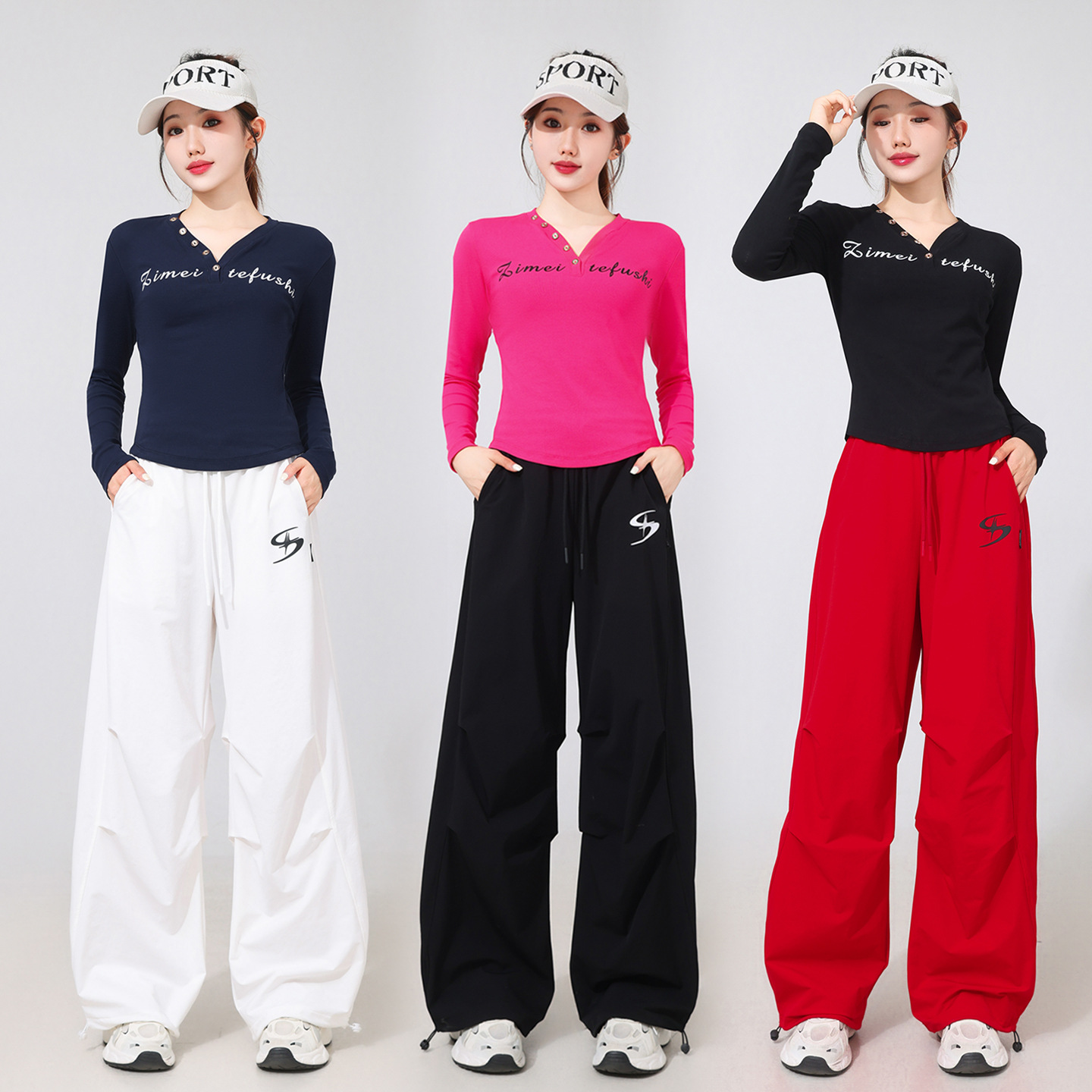 Штаны для квадратного танца, новые широкие брюки, весенне-осенние свободные танцевальные длинные брюки, спортивные повседневные брюки 2526