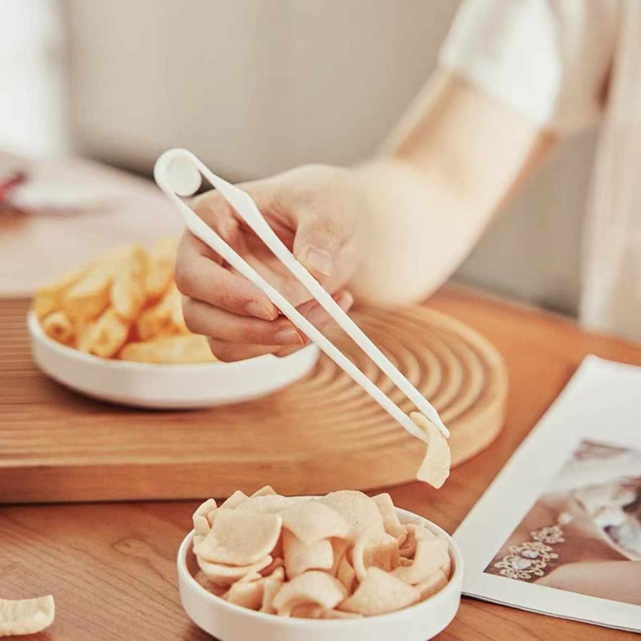 Пластиковые щипцы для закусок, щипцы для хлеба, щипцы для еды, щипцы для торта