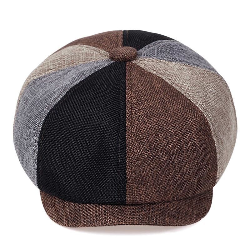 Men's Casual Newsboy Hat Spring and Autumn Retro Beret Versatile Casual Hat