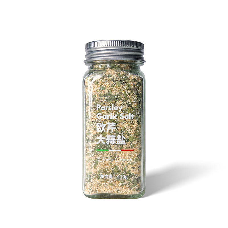 Parsley garlic salt 0 fat western food steak pasta seasoning boiled vegetables chicken breast bottled parsley garlic salt