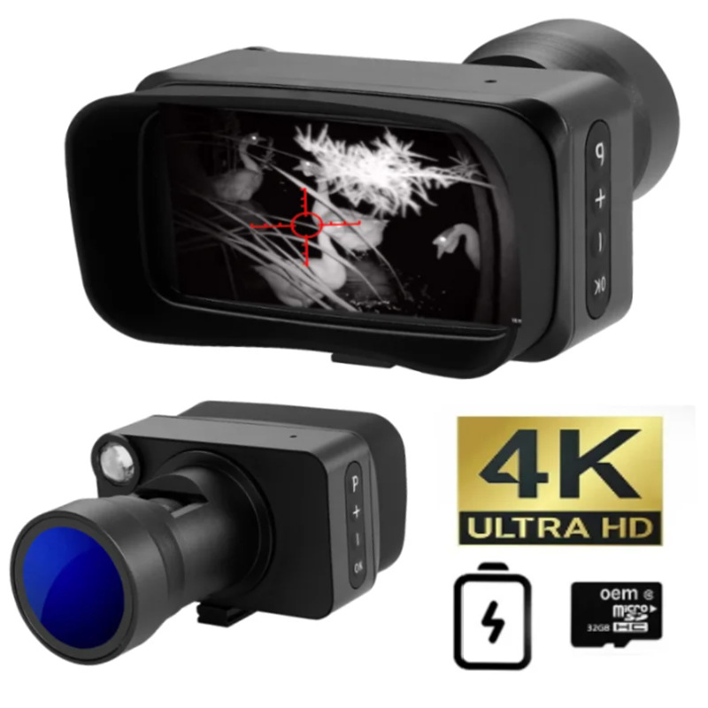 Low light full color HD digital cross cursor aiming night vision telescope photography video outdoor night fishing artifact