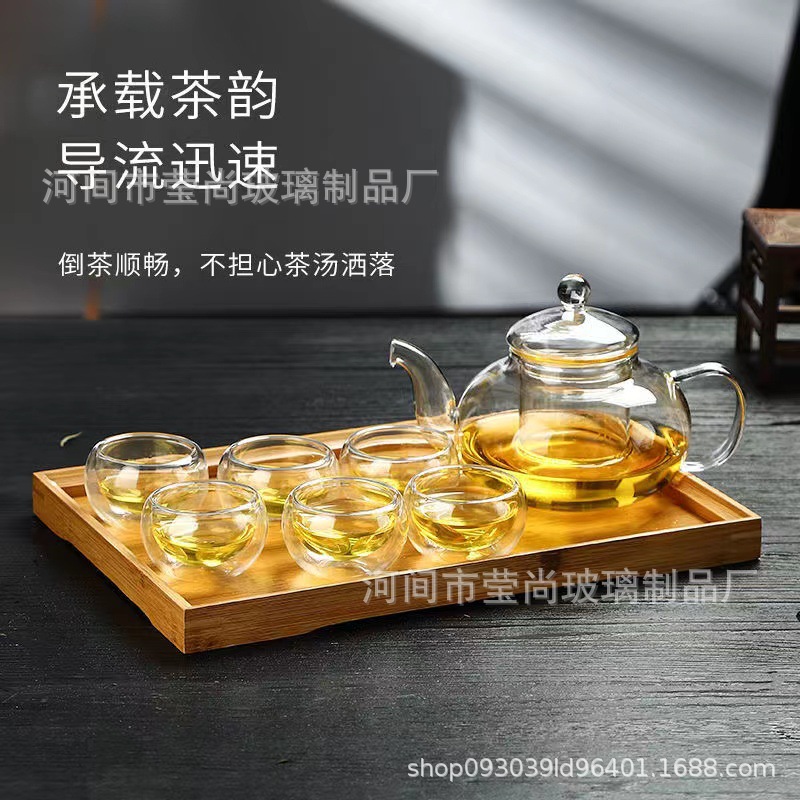 Double-Layer Glass Small Tea Cup, Heat-Resistant Small Cup, Insulated Tea Cup, Transparent Cup, Kung Fu Tea Set, Small Capacity Tea Cup