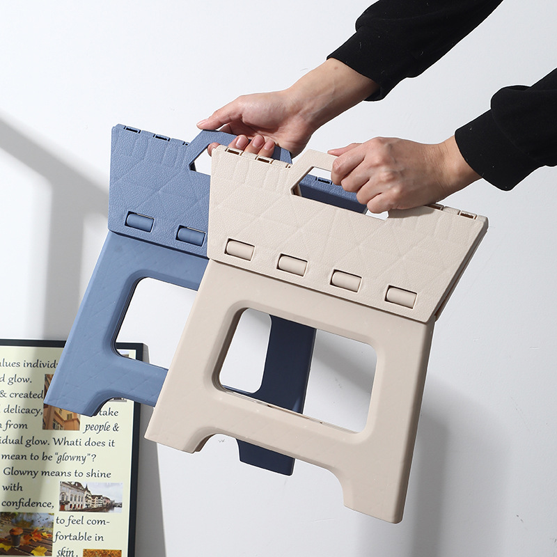 Складной стул, портативная скамейка, низкий пластиковый стул, утолщенный, для дома