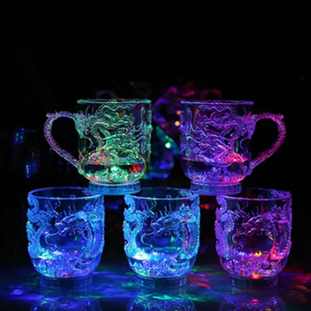 Led Flash Magic Color Changing Dragon Cup Water Activated Li