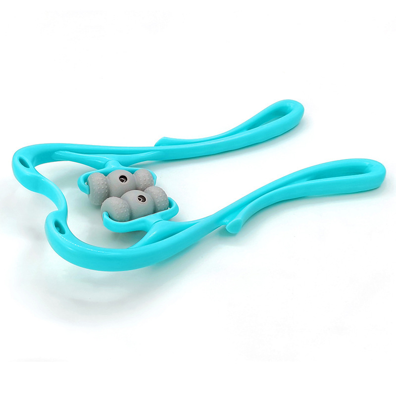 Magnetic Therapy Cervical Spine Massager, Manual Neck Clamp, Multi-Functional Household Roller Kneading Shoulder and Neck Massager