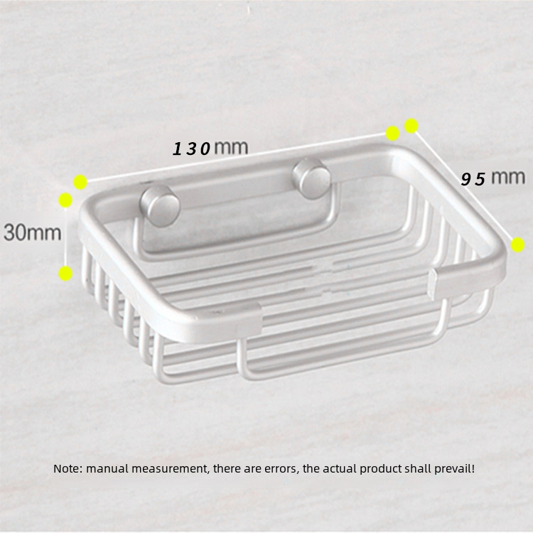 Bathroom hardware manufacturers wholesale soap space aluminum bathroom soap net rack soap dish drain soap box rack