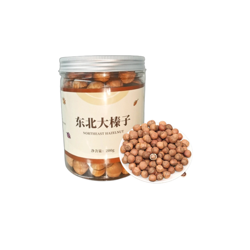 Canned Hazelnut New Goods Tieling Kaiyuan Wild Mountain Hazelnut Northeast Specialty Canned Hazelnut Snacks Nuts Fried Goods