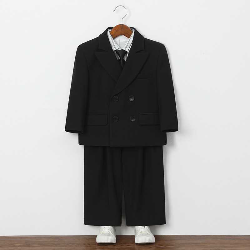 Children's Suits, Boys' Spring & Fall Handsome Suit Jackets, Flower Girl's One-Year-Old Dress, Boy's Hosting Piano Performance Suit
