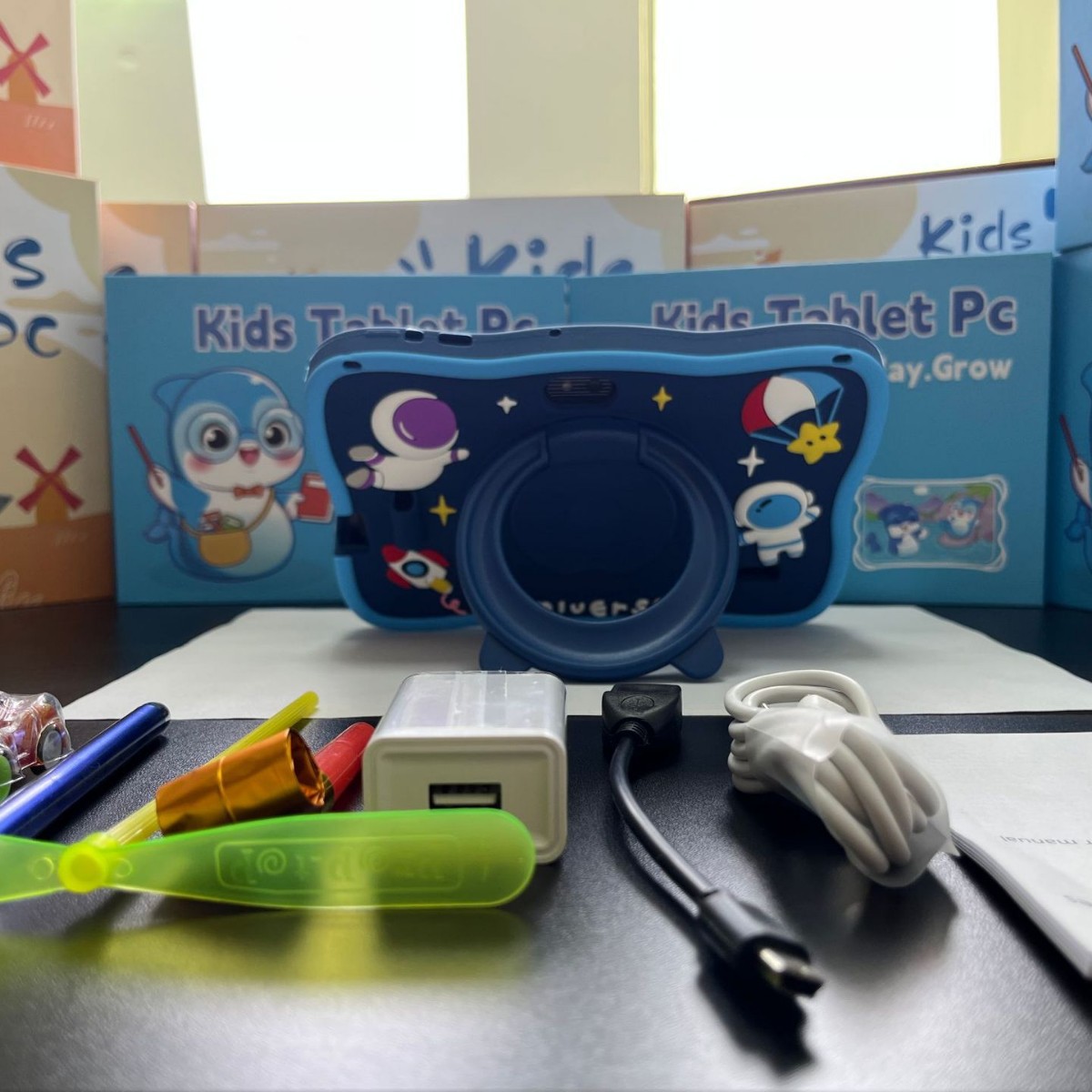 Android 7inch Children's Tablet Game Anti-Fall Protective Cover Cartoon Portable Love Doll Tab Cross-Border Exclusive Supply