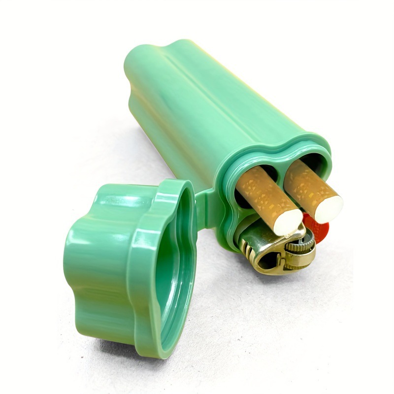 One-piece flip-lid cigarette case (enlarged size version) double-hole three-hole four-hole lighter easy to store
